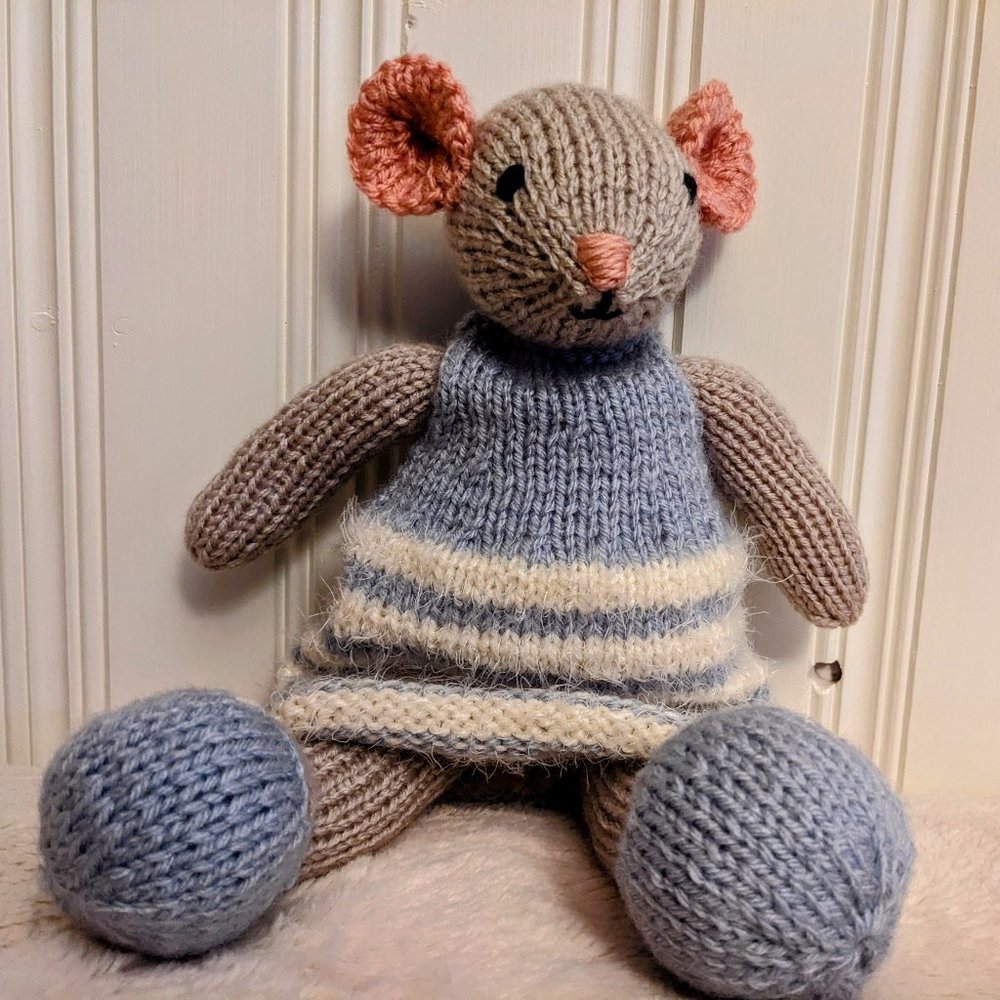 Meet Mini Mouse handmade tricot stuffed animal babyshower -birthday gift 12 inch